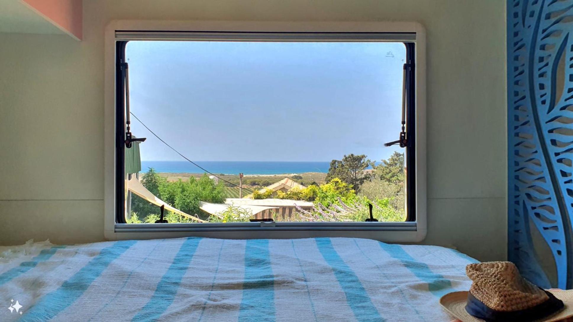 Cozy Seaview Glamping Caravan HaBonim Exterior foto