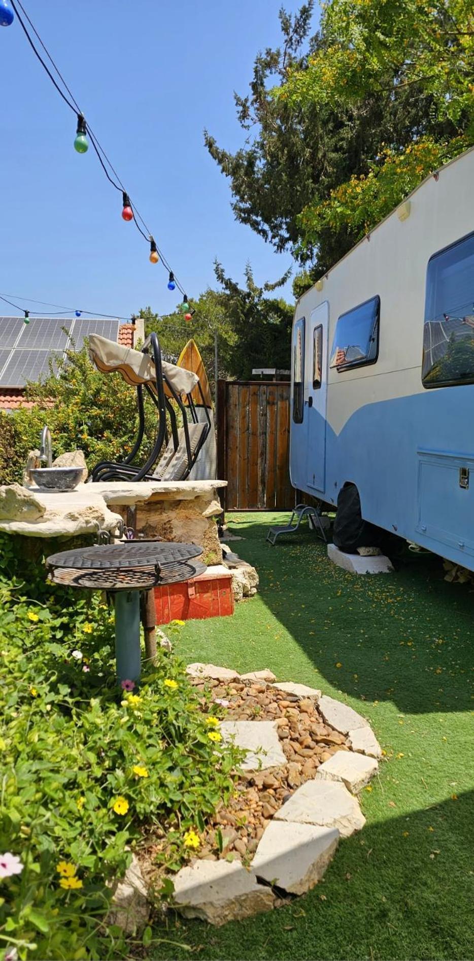 Cozy Seaview Glamping Caravan HaBonim Exterior foto
