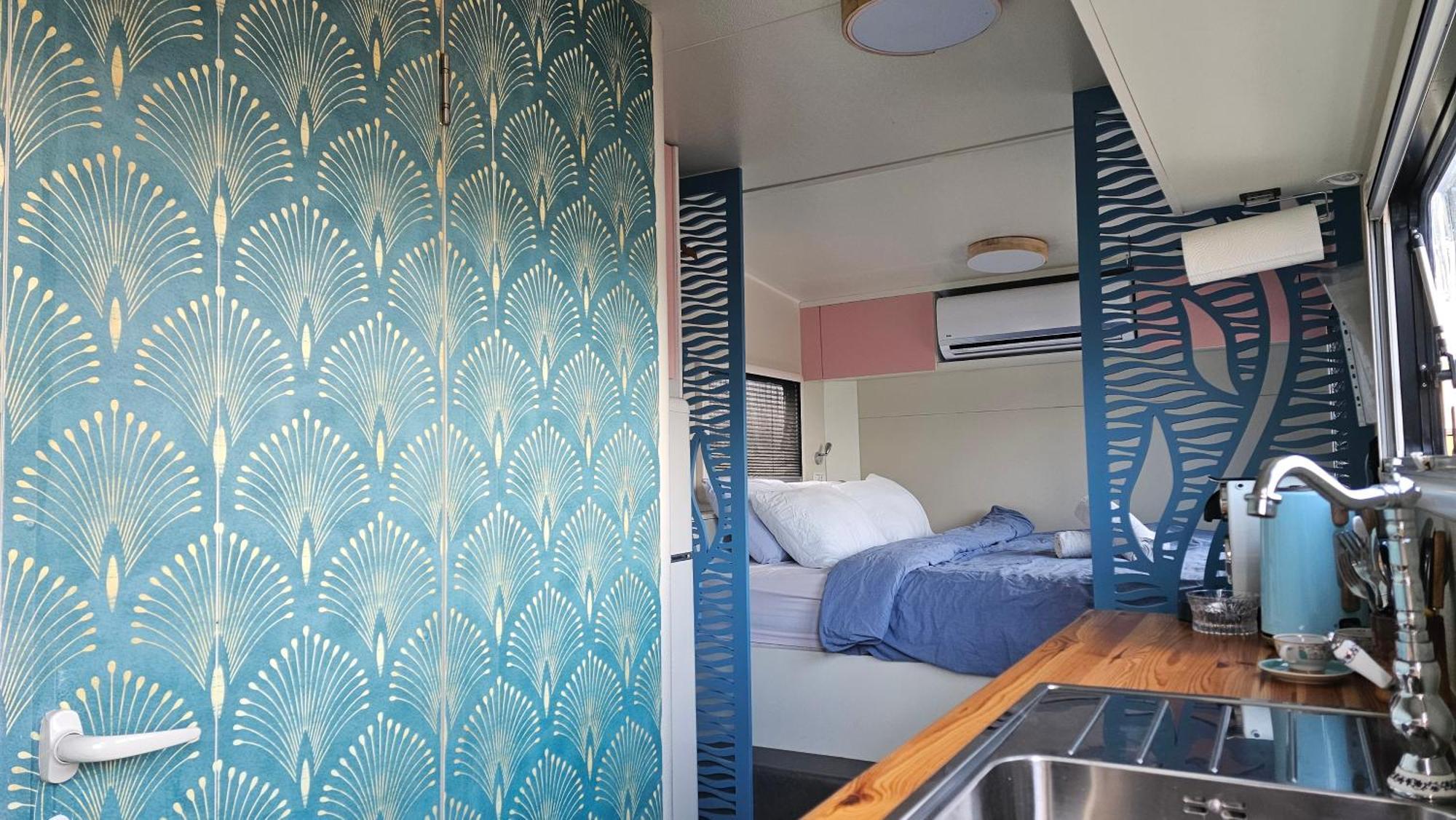 Cozy Seaview Glamping Caravan HaBonim Exterior foto